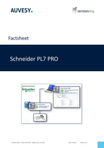 Factsheet - Schneider PL7 PRO