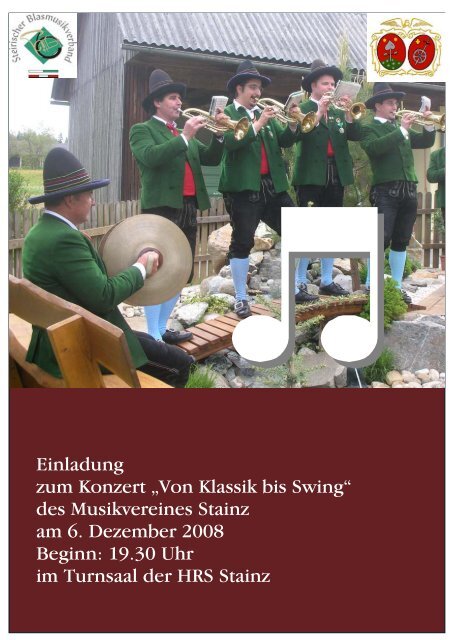 vorwort - Musikverein Stainz