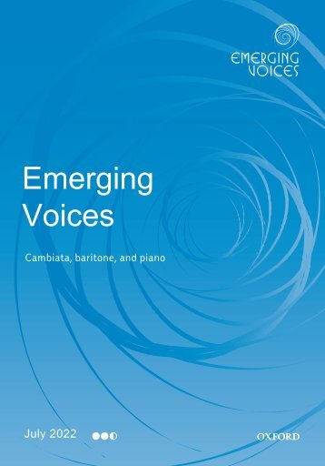 Emerging Voices series sampler booklet