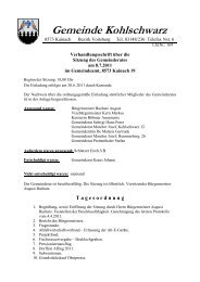 Gemeinde Kohlschwarz - Gemeinde Kainach