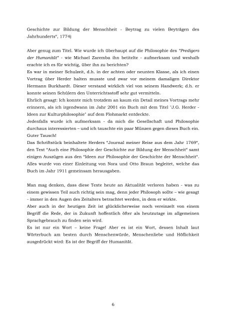 Johann Gottfried Herder. Versuch einer Biografie. - Robert Matthees ...