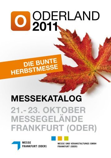 DIE BUNTE HERBSTMESSE MESSEKATALOG 21.d 23. OKTOBER ...