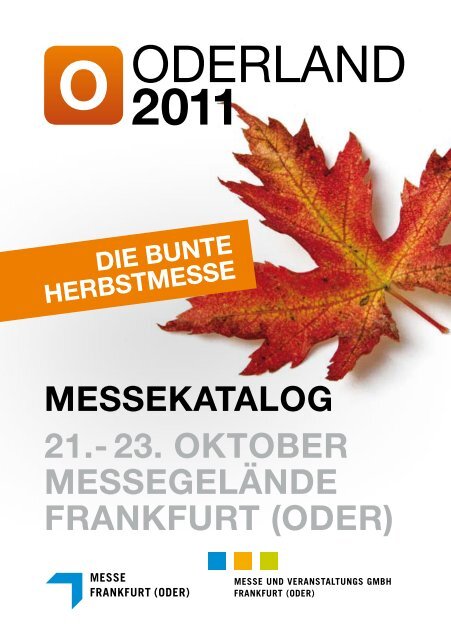 DIE BUNTE HERBSTMESSE MESSEKATALOG 21.d 23. OKTOBER ...