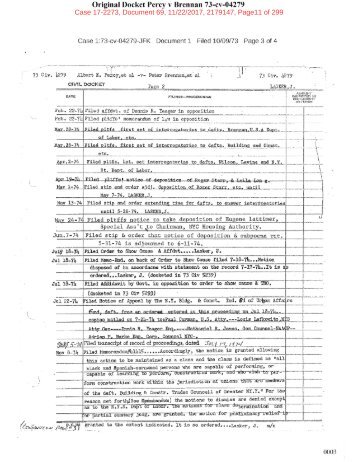 Docket #97 page 0003, US 2nd Circuit Court of Appeals appeal No. 17-2273,  the Class certified in Percy v. Brennan, Federal District Court SDNY Case 73-cv-04279, reported at 384 F. Supp 80