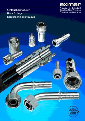 Schlaucharmaturen Hose fittings Raccorderie des tuyaux