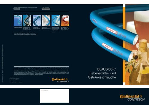 BLAUDIECK® Lebensmittel- und ... - ContiTech AG