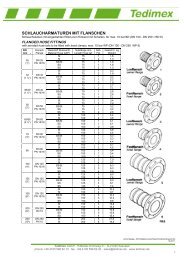 SCHLAUCHARMATUREN MIT FLANSCHEN - Tedimex