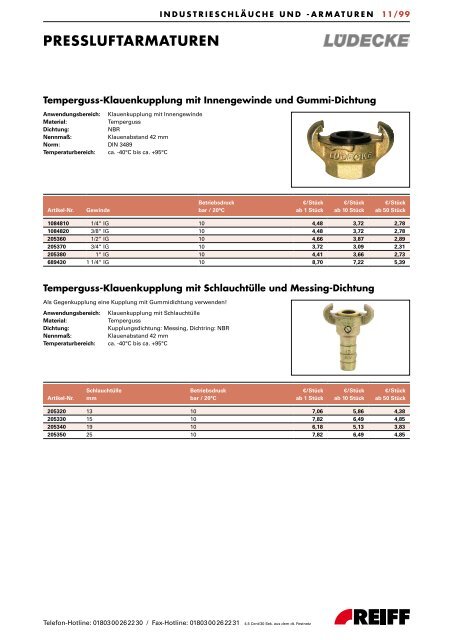 absaug-, gebläse- und förderschläuche - REIFF Technische Produkte