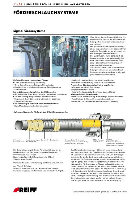 absaug-, gebläse- und förderschläuche - REIFF Technische Produkte