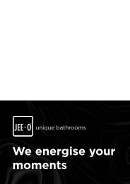JEE-O unique bathrooms - series overview 2021