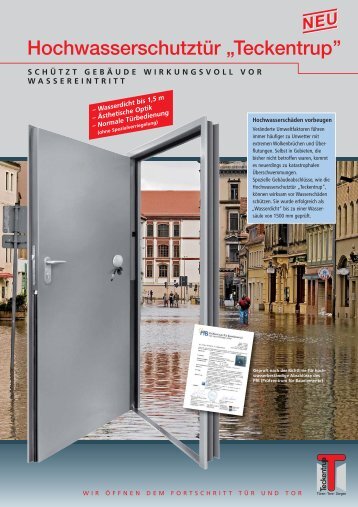 Hochwasserschutztür „Teckentrup''