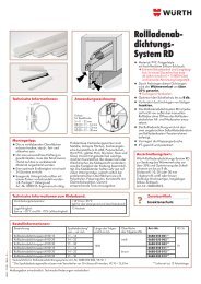 Rollladen ab- dichtungs- System RD