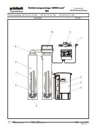 Enthärtungsanlage GENO-mat® WE