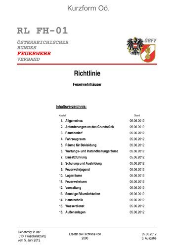 RL FH-01 ÖSTERREICHISCHER BUNDES FEUERWEHR ...