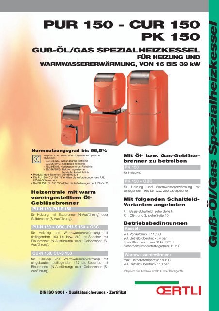 Guß-Öl/Gas Spezialheizkessel - Haustechnik Moll