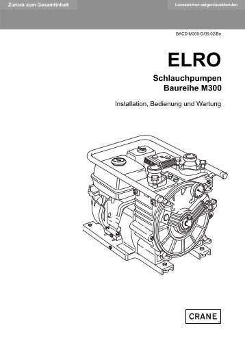 ELRO Schlauchpumpen Baureihe M300 - Kessel Design