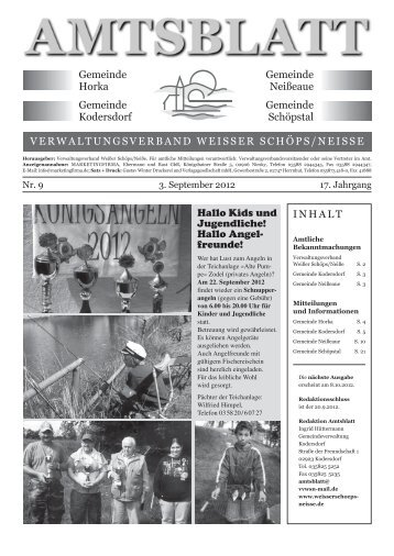 Ausgabe Nr. 9 vom 03. September 2012 - Gemeinde Kodersdorf