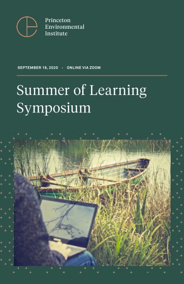 Summer Of Learning Symposium - 2020 Program