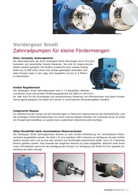 Zahnradpumpen VERDERGEAR - Verder Deutschland GmbH