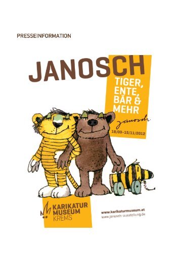 Pressemappe Janosch - Karikaturmuseum Krems