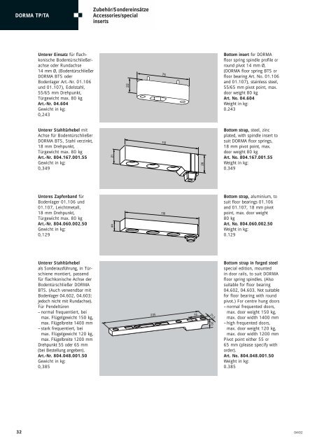 Dorma Tp Ta 04 02 Lm Prof