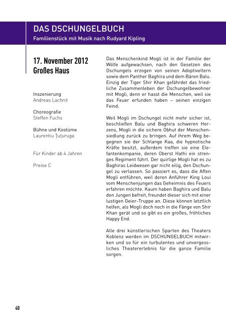 Spielzeit 2012 / 2013 - Theater Koblenz