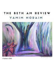 The Beth Am Review Yamim Noraim Final
