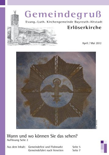 Gemeindegruß - Evangelisch-Lutherische Erlöserkirche Bayreuth ...