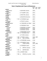 Heirat - Einzelindex aller Frauen mit Ehemännern - Familienforscher ...