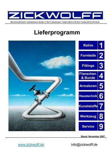 Lieferprogramm - Otto Zickwolff GmbH