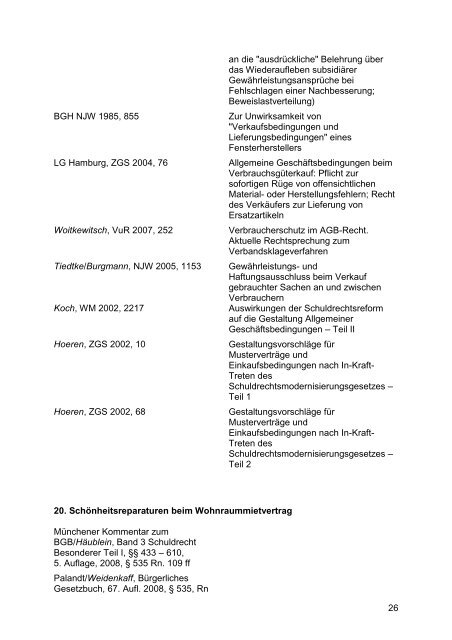 Seminar - Lehrstuhl für Bürgerliches Recht, Wirtschaftsrecht und ...