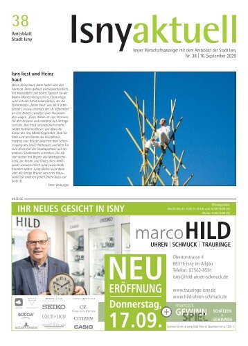 Isny Aktuell 16.09.2020