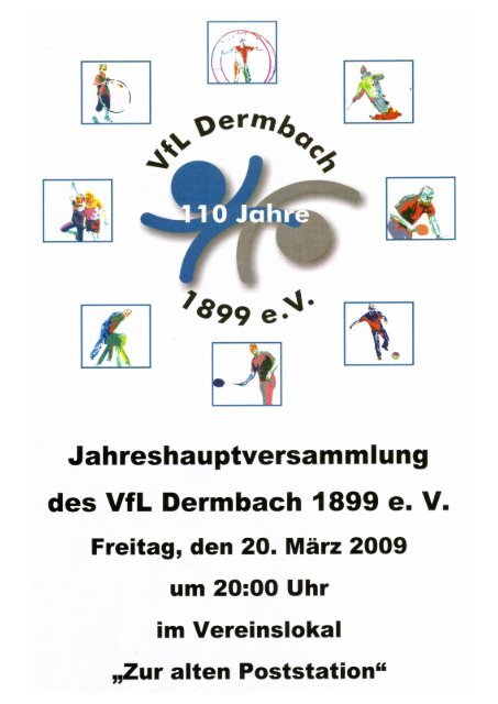Geburtstage von VfL – Mitgliedern 2009