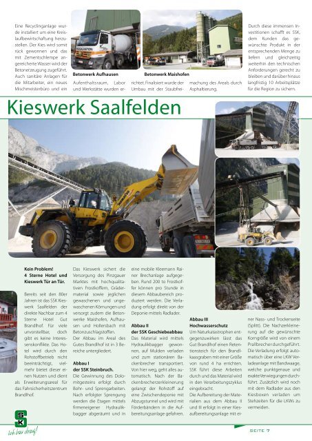 SSK & die umwelt betriebSStätten forSchung ... - Salzburger Sand