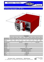 Schlauchpumpen SP 04 L - Otto Huber GmbH