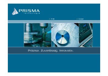 Maschinenausstattung Drehen - PRISMA Technologie