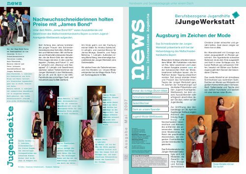 Betriebszeitung 12 - Ausgabe Mai 2007 - Die Junge Werkstatt