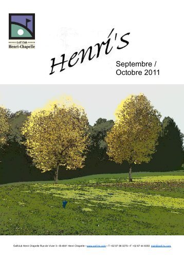 Octobre 2011 - Golf Club Henri-Chapelle