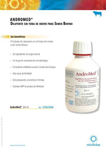 AndroMed® DILUYENTE SIN YEMA DE HUEVO PARA SEMEN ...