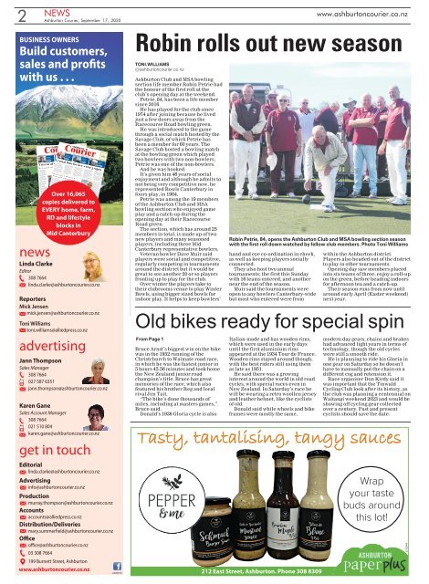 Ashburton Courier: September 17, 2020