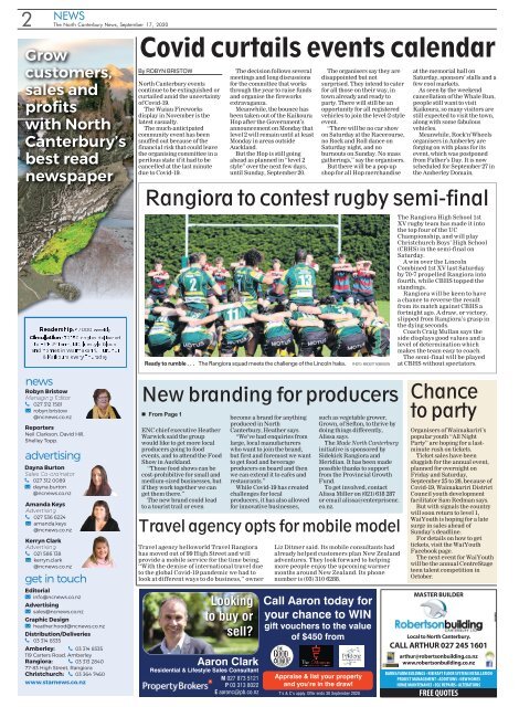 North Canterbury News: September 17, 2020