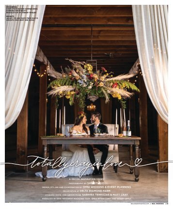 Real Weddings Magazine's “Totally Cray in Love“ Styled Shoot - Fall 2020 - Featuring some of the Best Wedding Vendors in Sacramento, Tahoe and throughout Northern California!