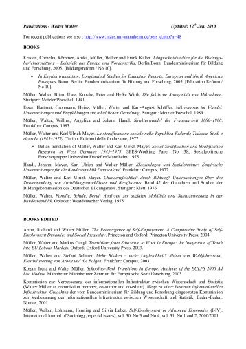 publications (pdf) - Mzes - Universität Mannheim
