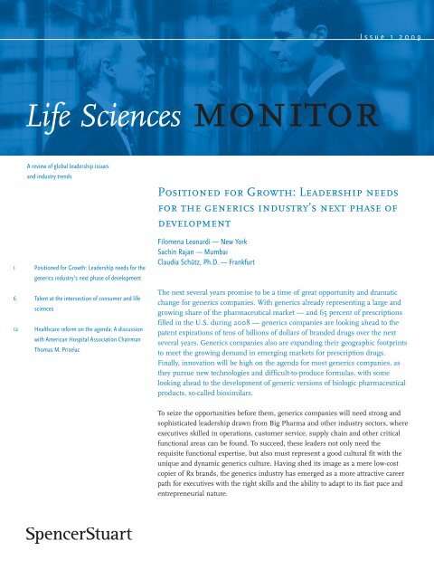 Life Sciences Monitor Spencer Stuart