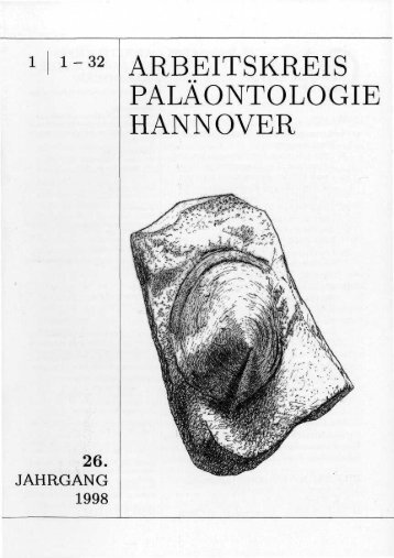 26. - Arbeitskreis Paläontologie Hannover