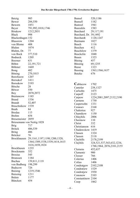 Baltische genealogische Hefte - DBGG