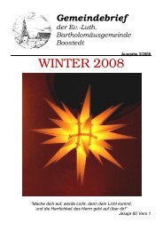 Gemeindebrief 2008_3 - bei der Bartholomäus Kirchengemeinde in ...