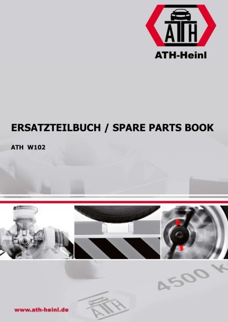 ATH-Heinl ERSATZTEILBUCH SPARE PARTS BOOK W102