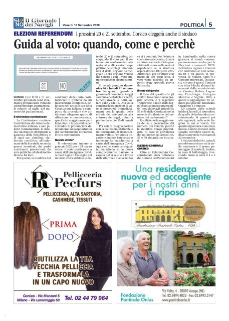 Giornale dei Navigli n. 32 - 18 settembre 2020