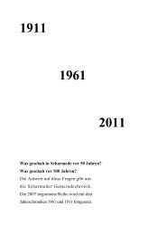 1911 1961 2011 Was geschah in Scharmede vor 50 Jahren?